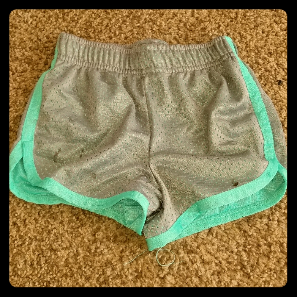 TEAL AND GREY SHORTS!!